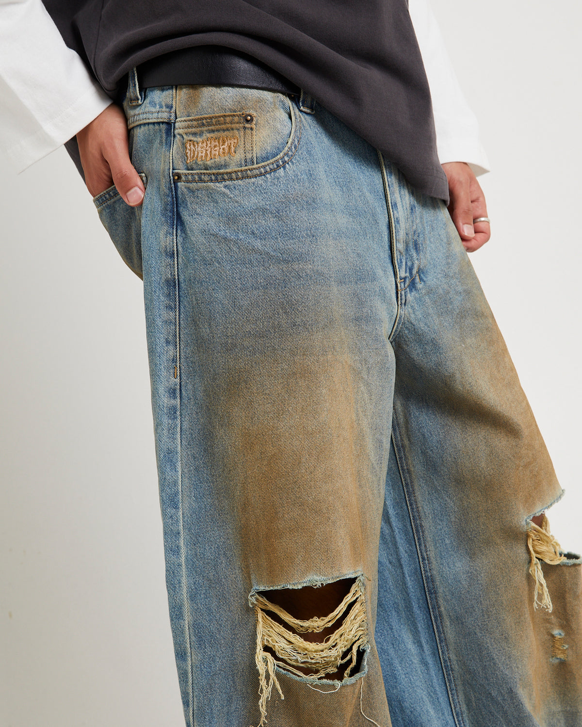 Society Baggy Denim Jeans DIRT TINT