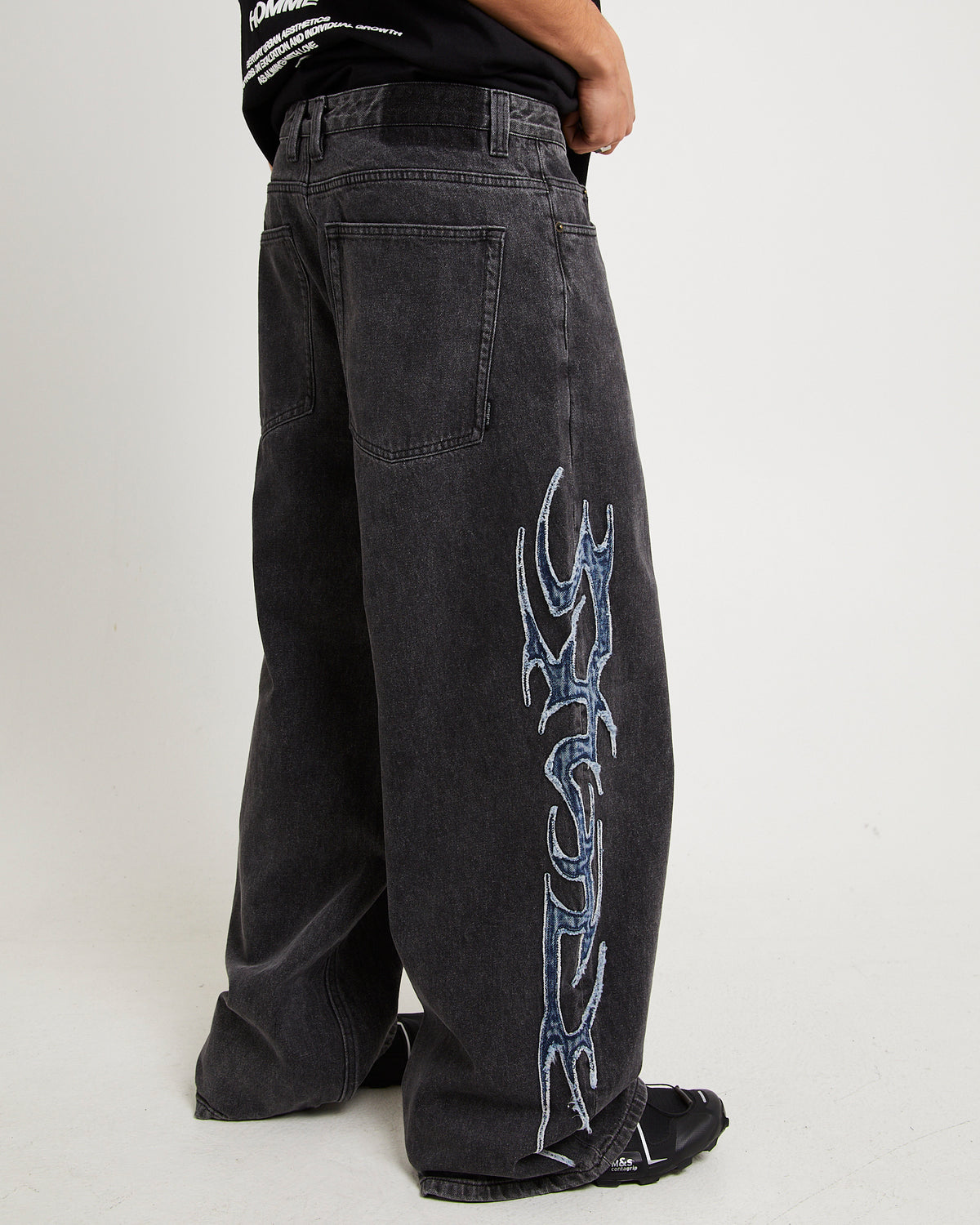 DNA Baggy Denim Jeans NU BLACK