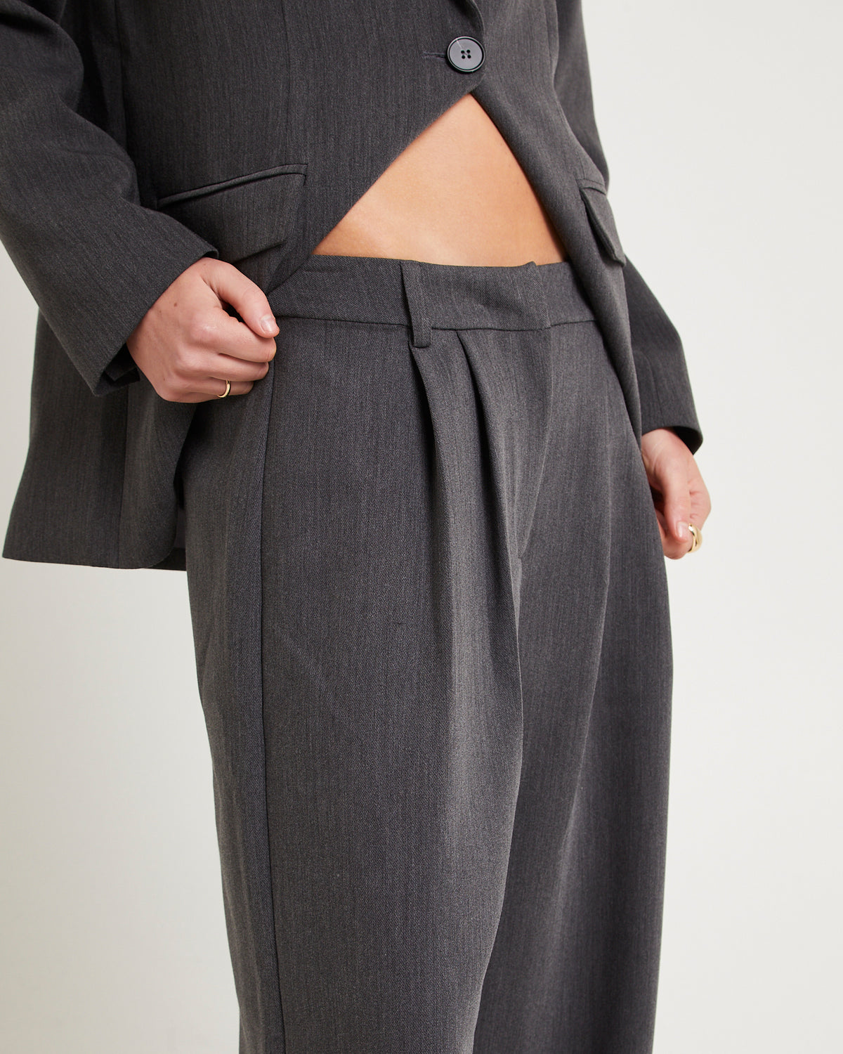 Emory Low Rise Tailored Pants SLATE