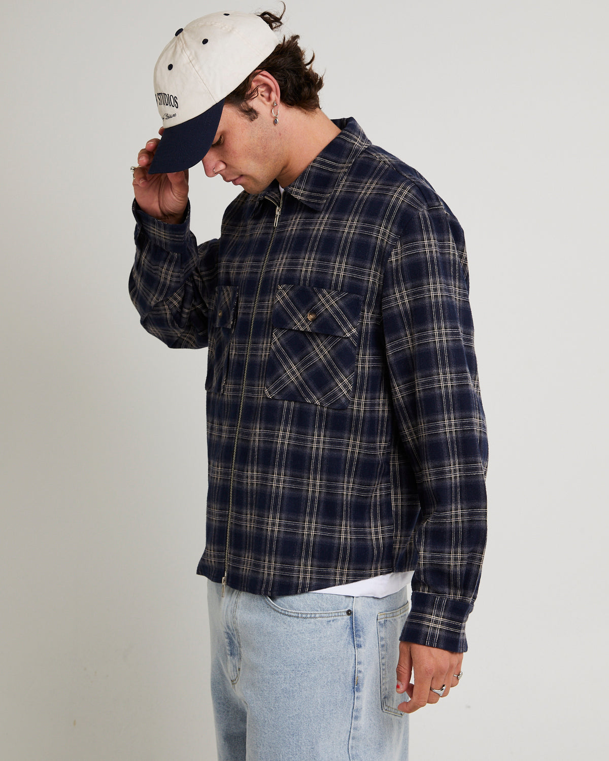 Maker Zip Up Long Sleeve Shirt