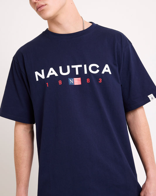 83 Flag Short Sleeve T-Shirt NAVY