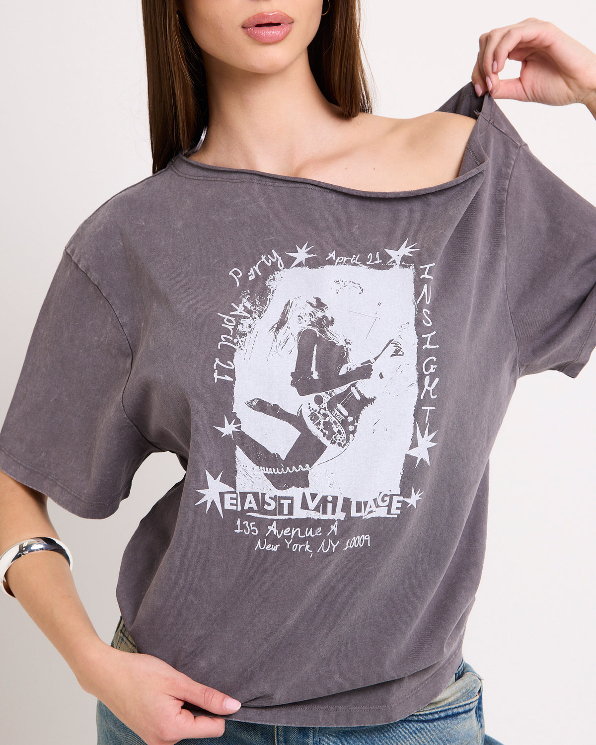 Eastvillage Assymetric T-Shirt GREY
