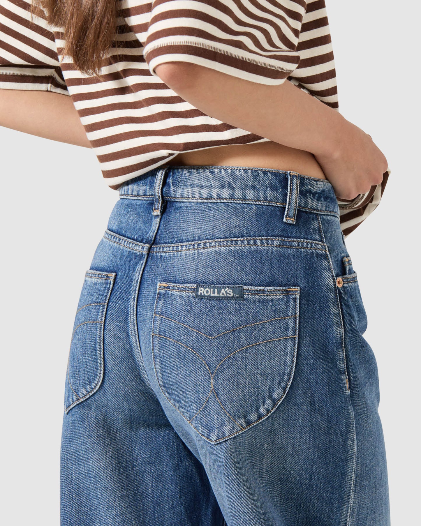 Gigi Barrel Denim Jeans Paris Texas Turn Up