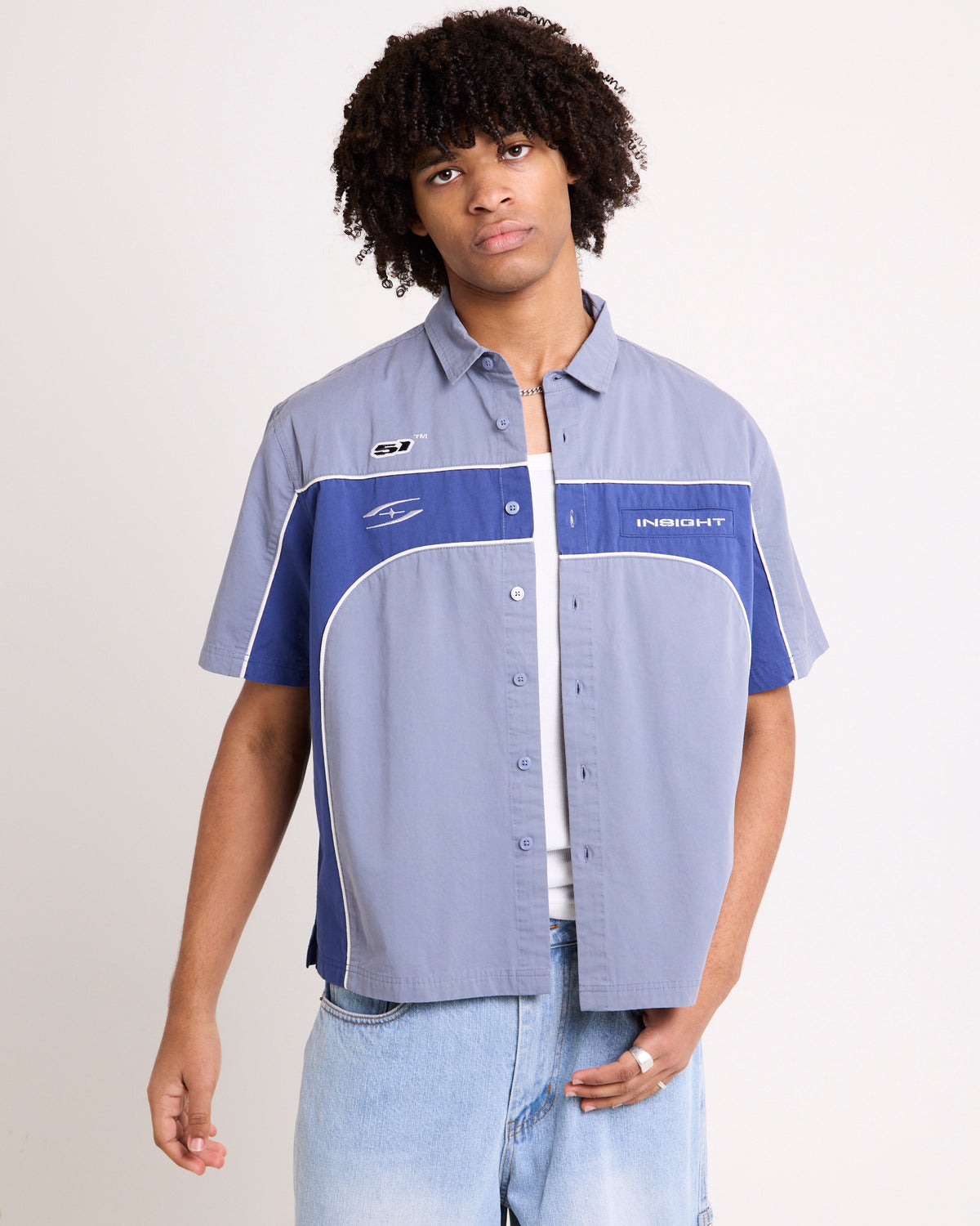 Axel Panelled Short Sleeve Shirt