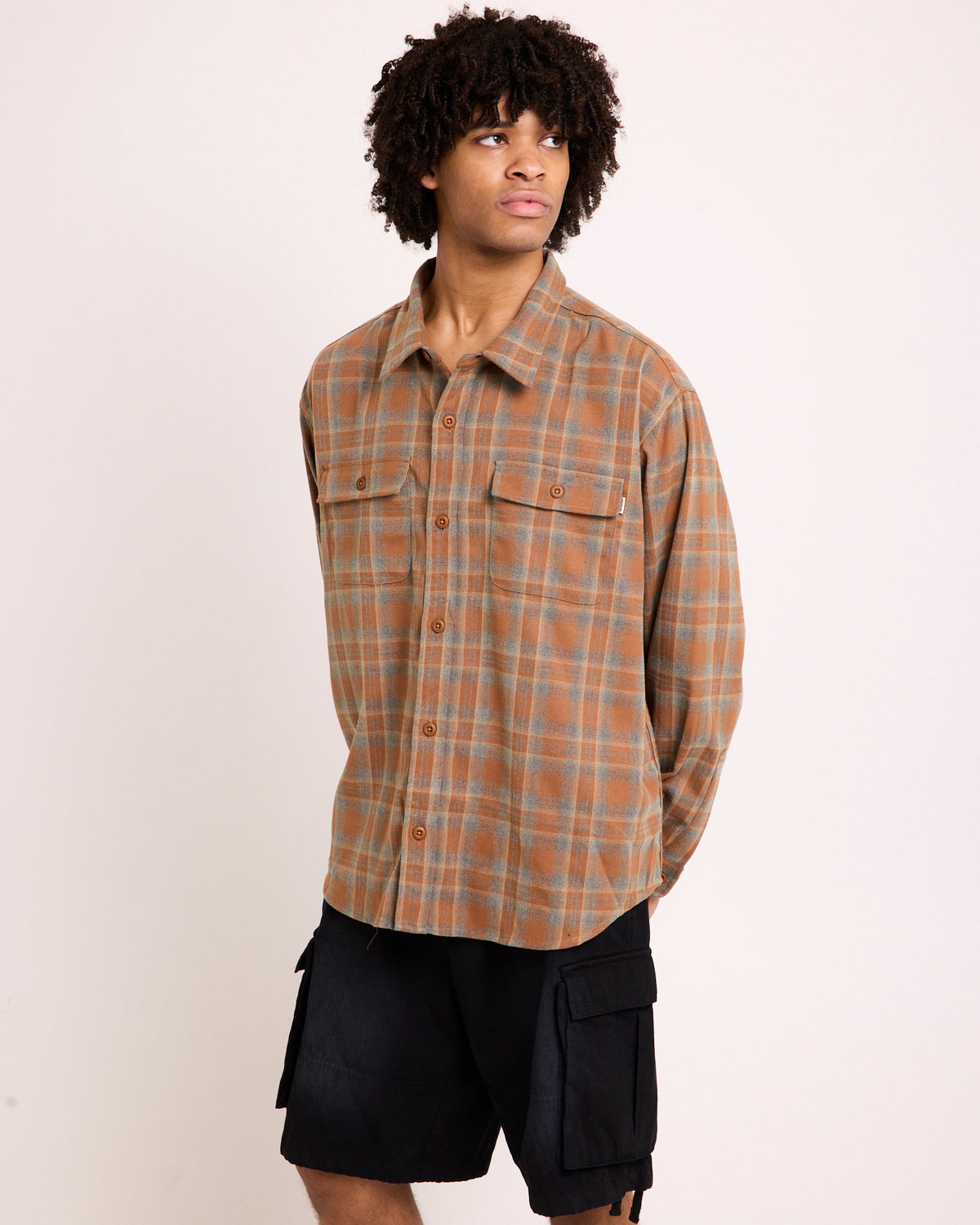 Plaid Long Sleeve Overshirt