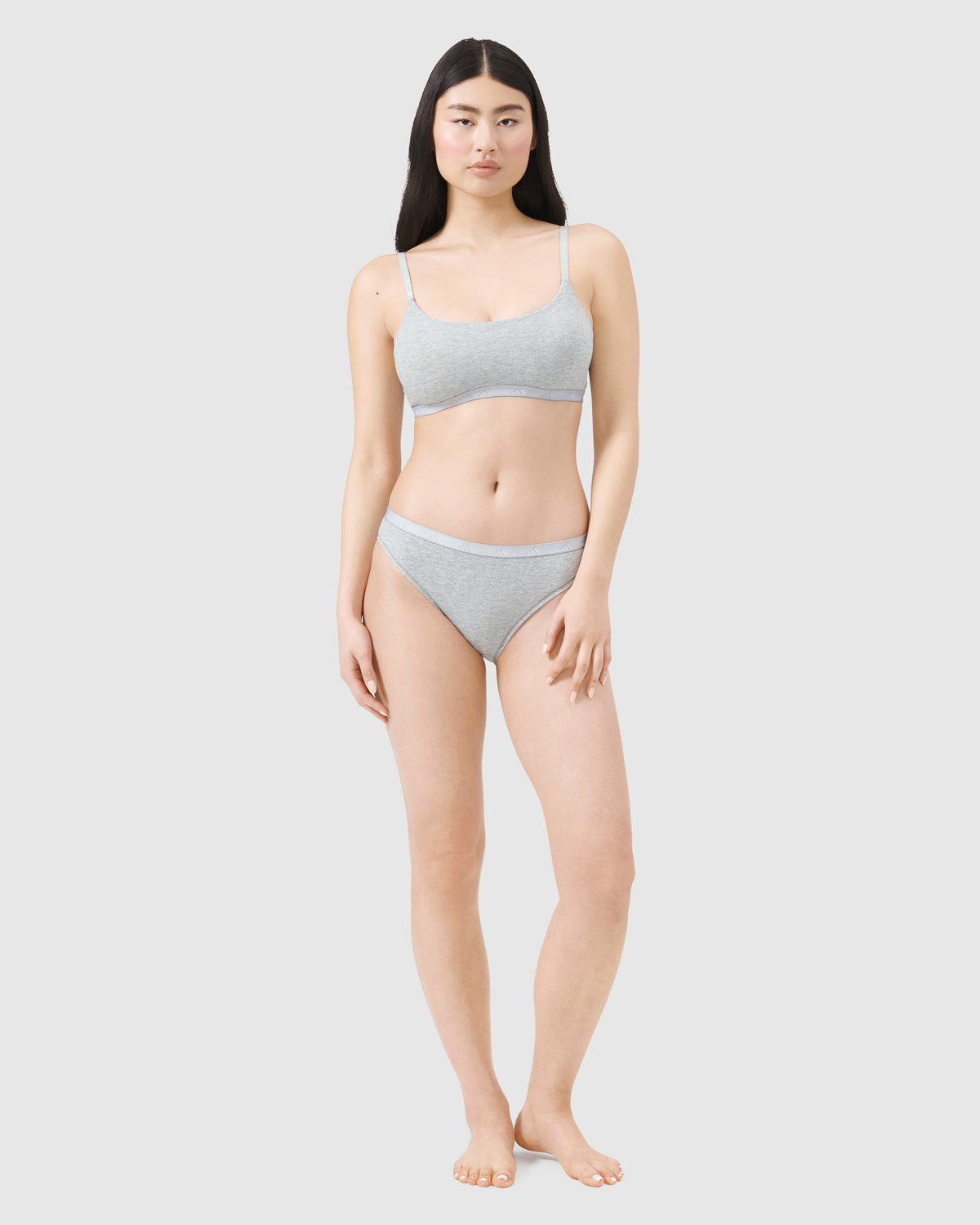 Scoop Bralette MEDIUM HTHR GREY