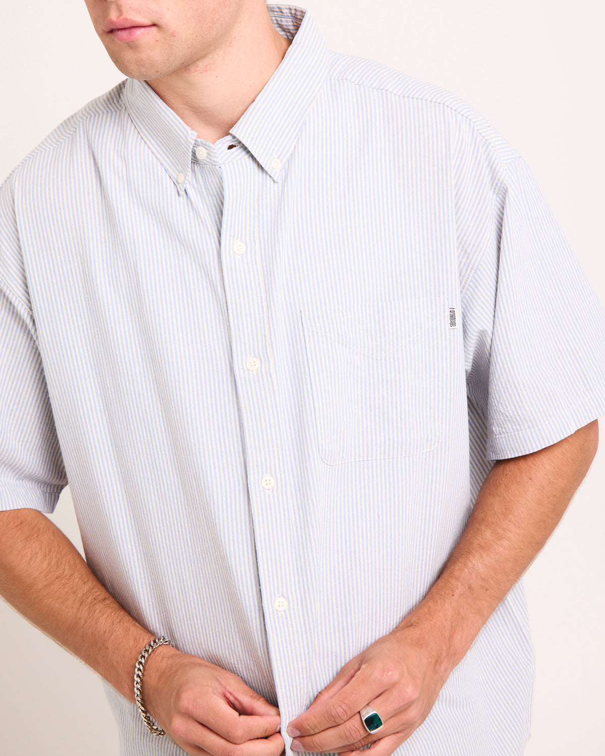 Stripe Short Sleeve Shirt