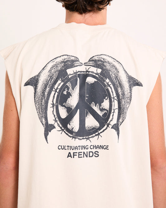 Ballz Sleeveless Tee MOONBEAM