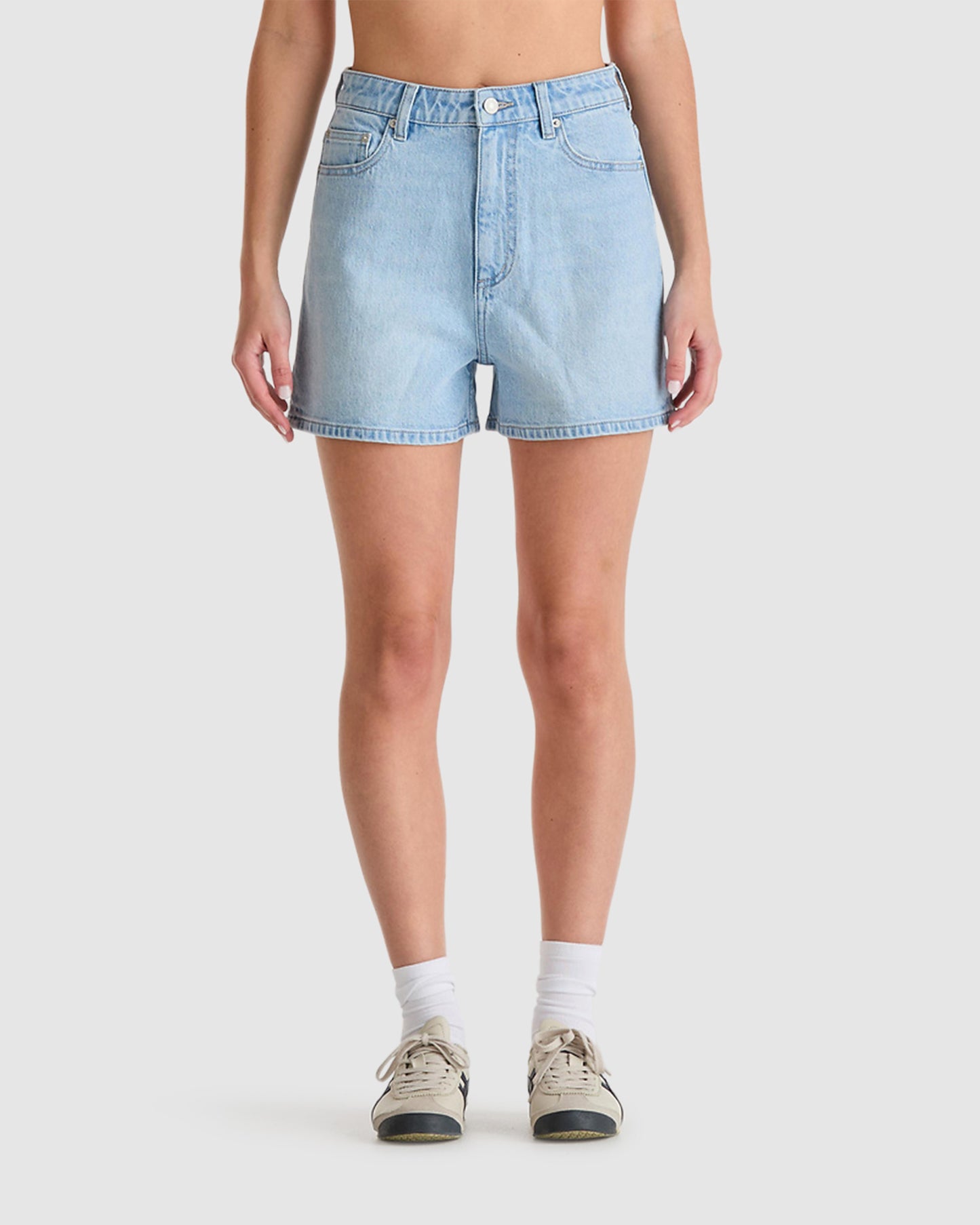 High Relaxed Denim Shorts
