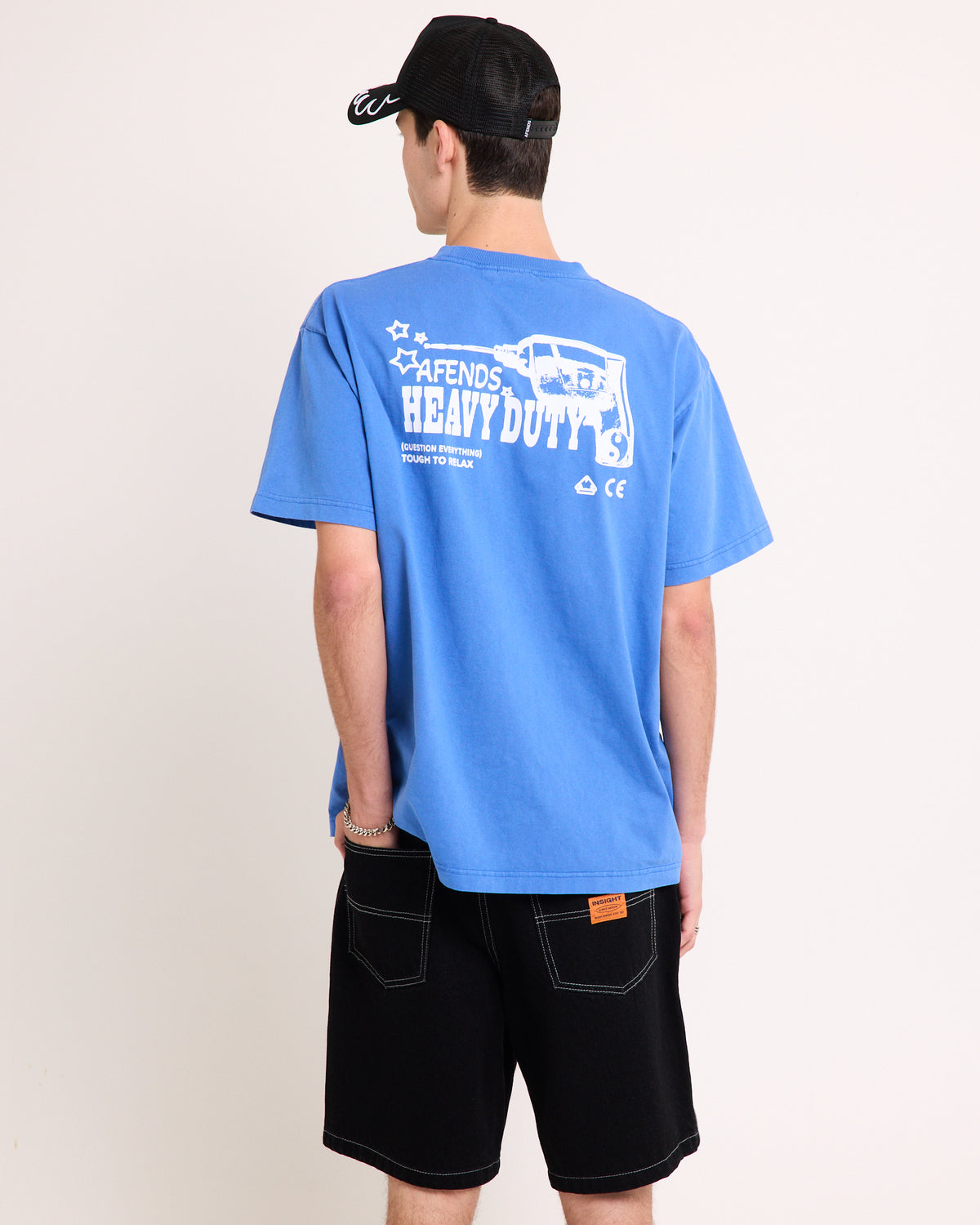 Heavy Duty Heavyweight Boxy T-Shirt WASHED MARINA