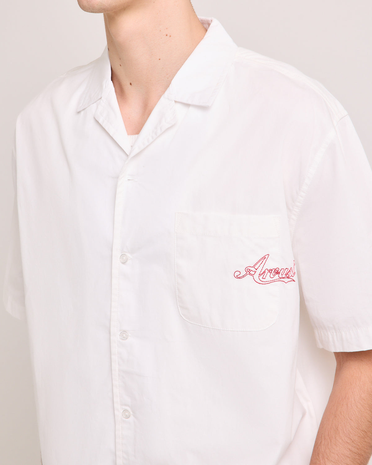Varsity Cropped Ss Shirt WHITE