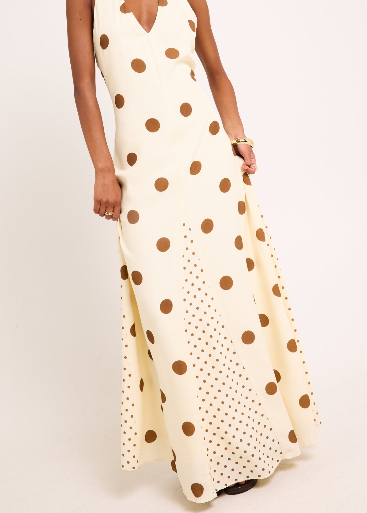 Millie Backless Maxi Dress BUTTER SPOT