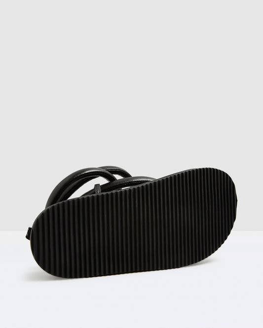 Soki Leather Sandals Black BLACK
