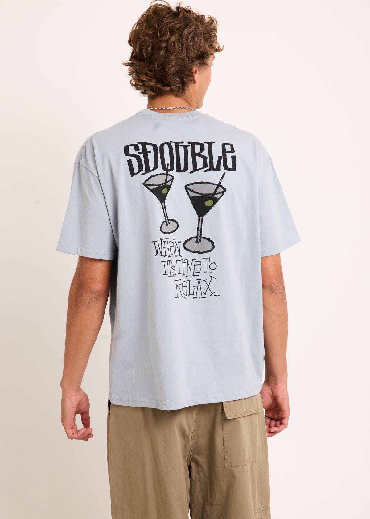 Time To Relax Short Sleeve T-Shirt DUSTY BLUE