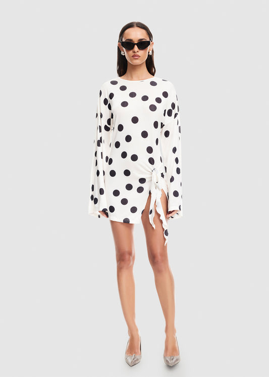 Cosmic Mini Dress MOONLIGHT POLKA