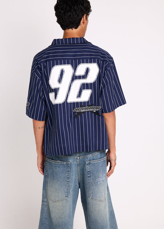 Baseball Short Sleeve Shirt NAVY