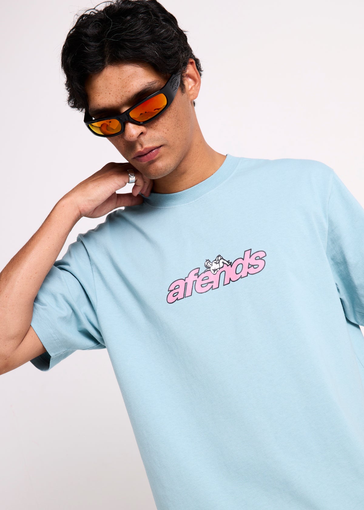 Angel Boy Retro T-Shirt WASHED OVERCAST