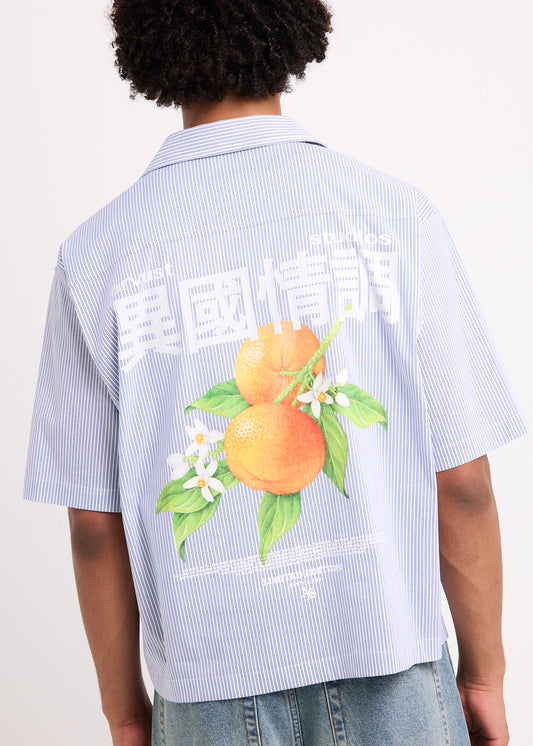Honolulu Cropped Shirt NAVY