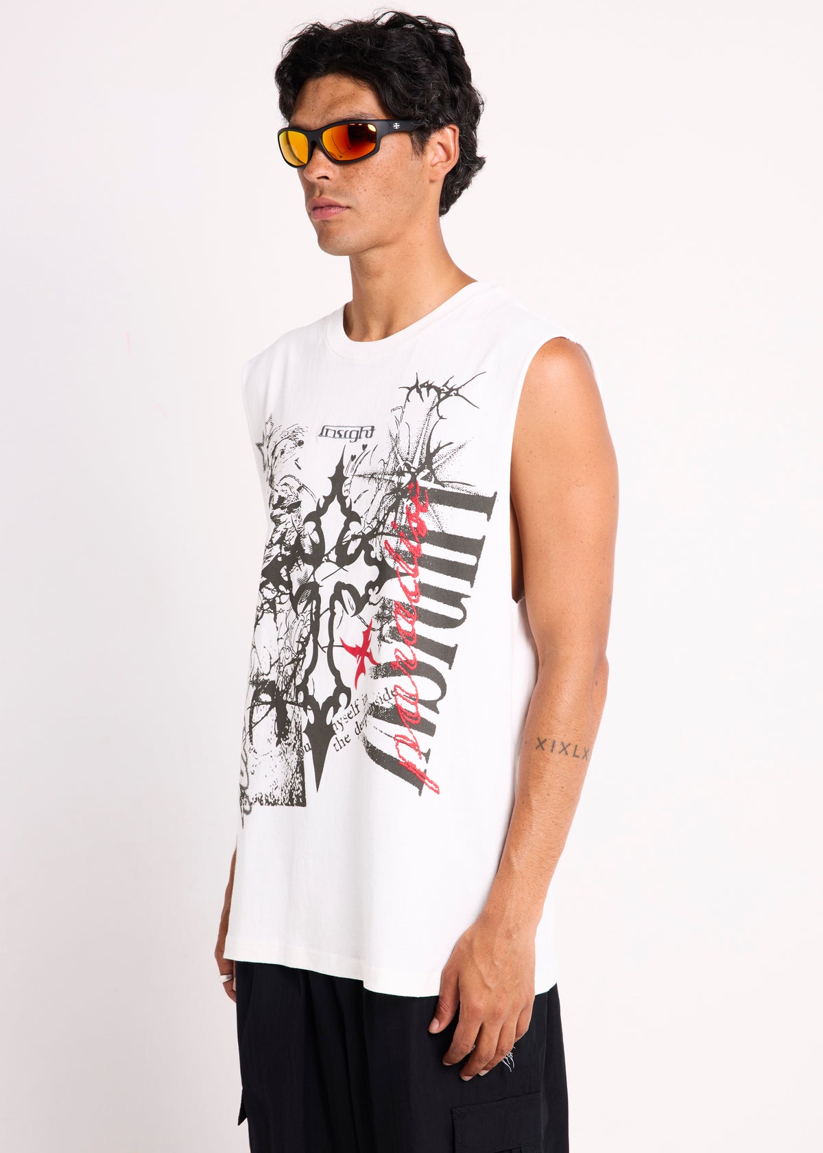 Chalice Muscle Tank WHITE