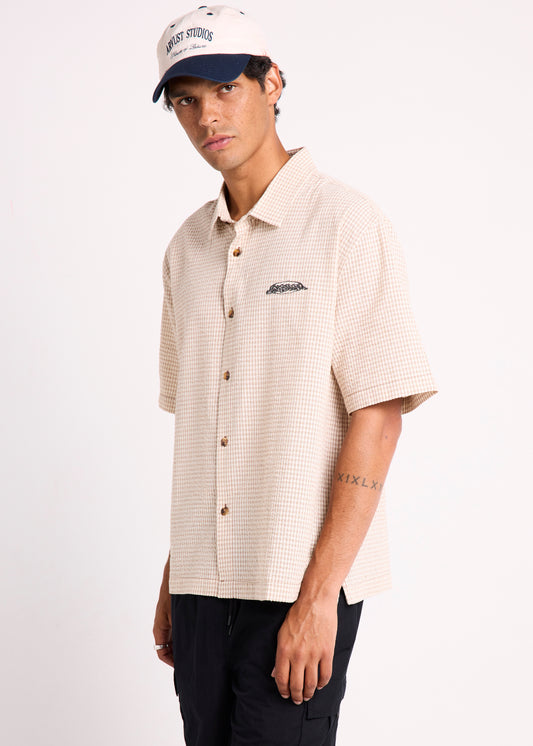 Hobart  Short Sleeve Shirt TAN