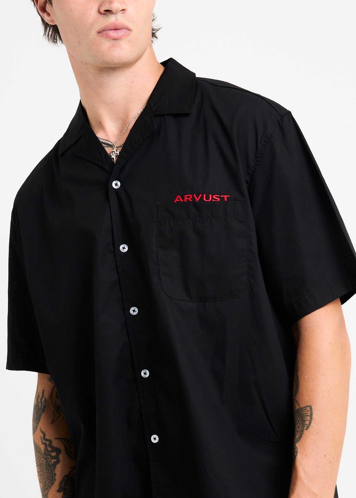 Box Short Sleeve Shirt BLACK