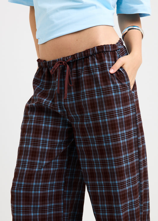 Clio Plaid Wide Leg Pants PLAID