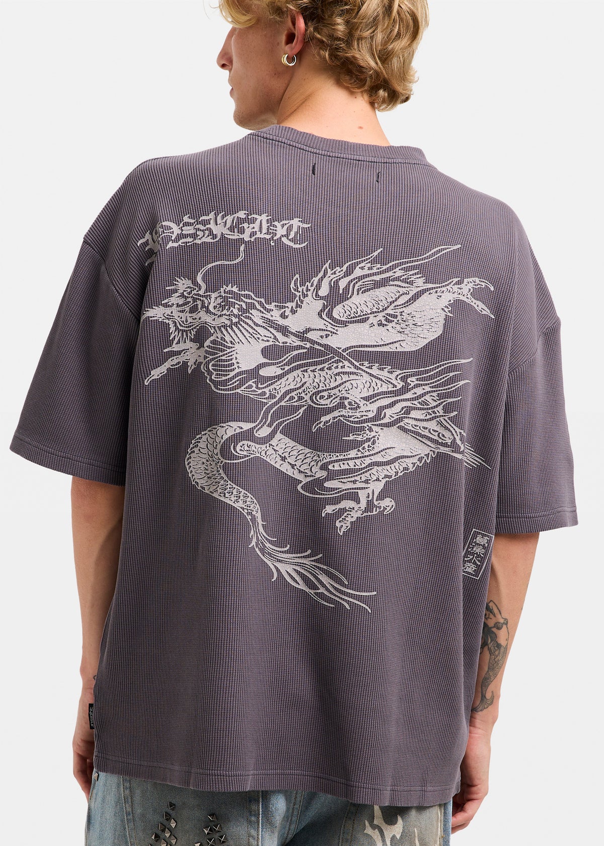 Mystics Short Sleeve Waffle T-Shirt CHARCOAL SPRAY