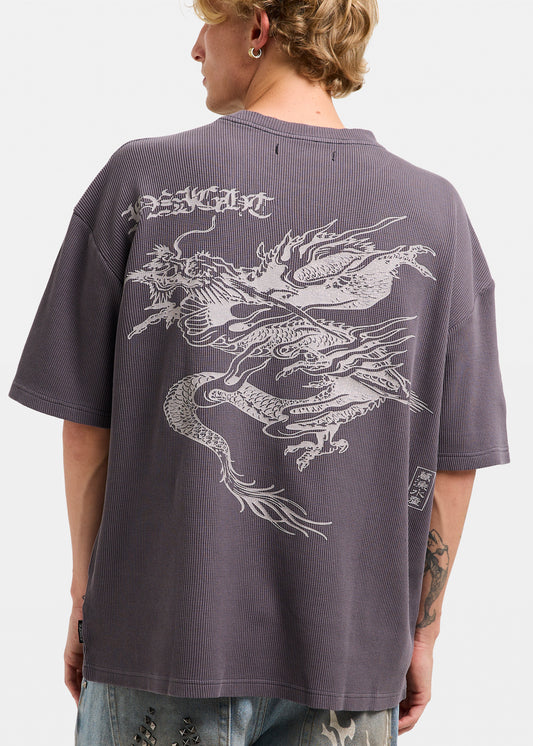 Mystics Short Sleeve Waffle T-Shirt CHARCOAL SPRAY