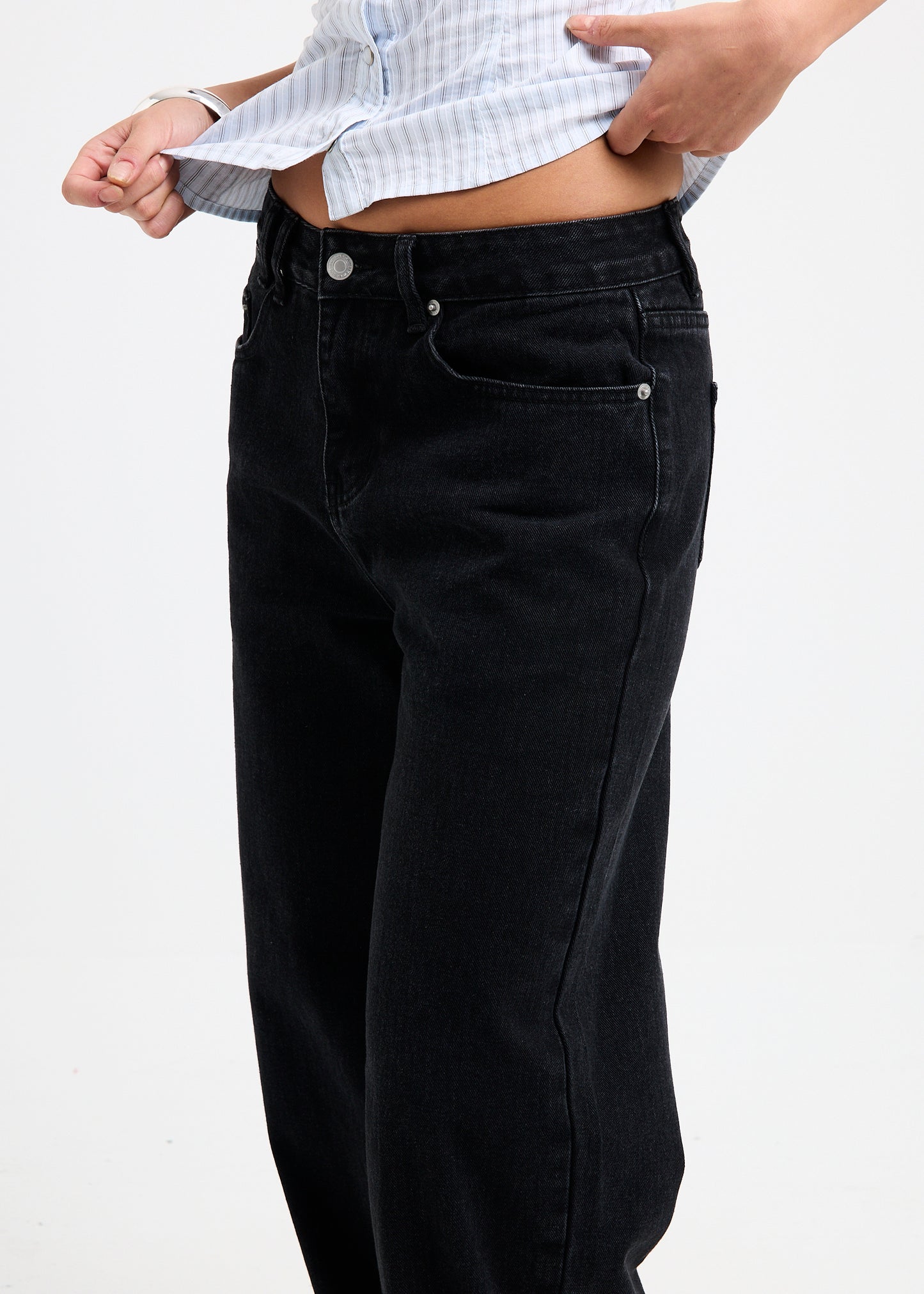 Priya Mid Straight Denim Jeans