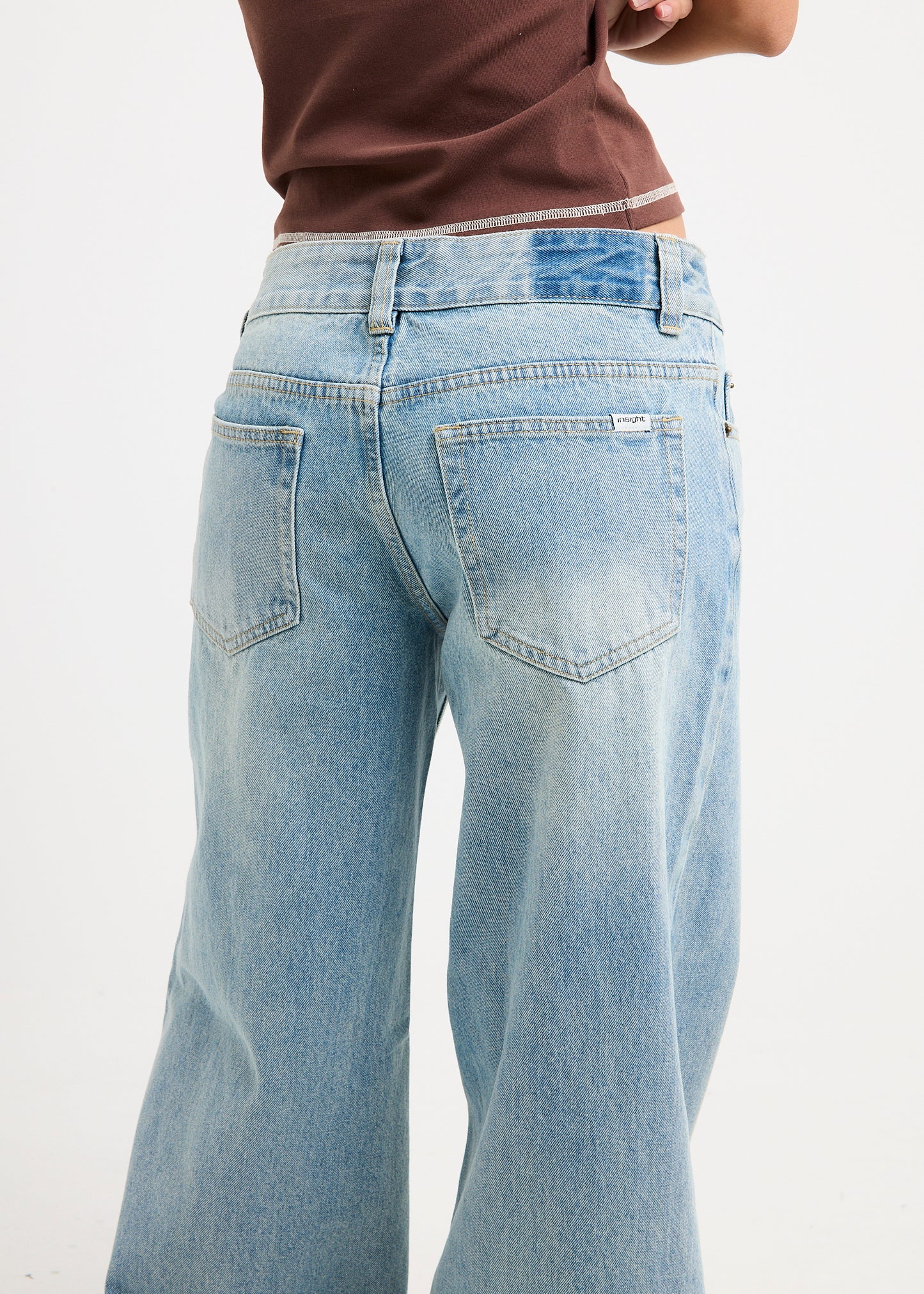 Elise Low Wide Denim Jeans