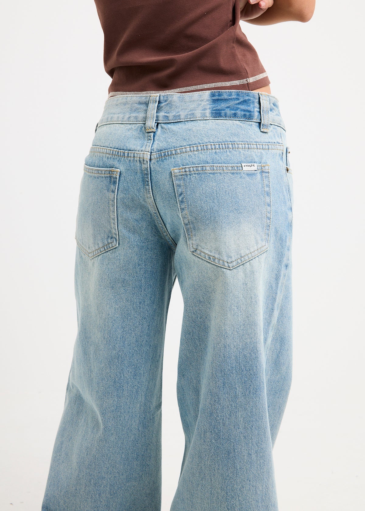 Elise Low Wide Denim Jeans