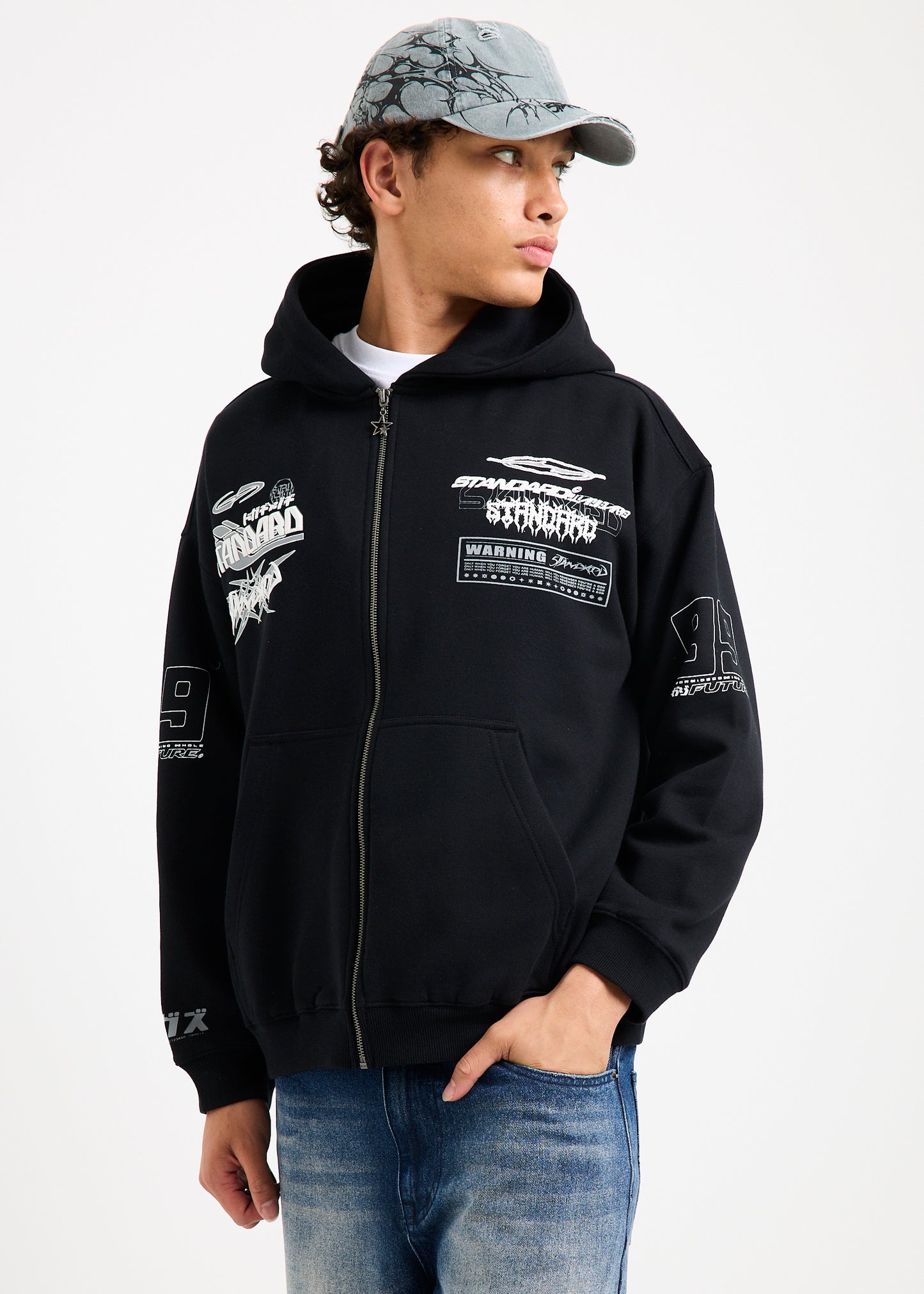 Stacked Zip Hoodie