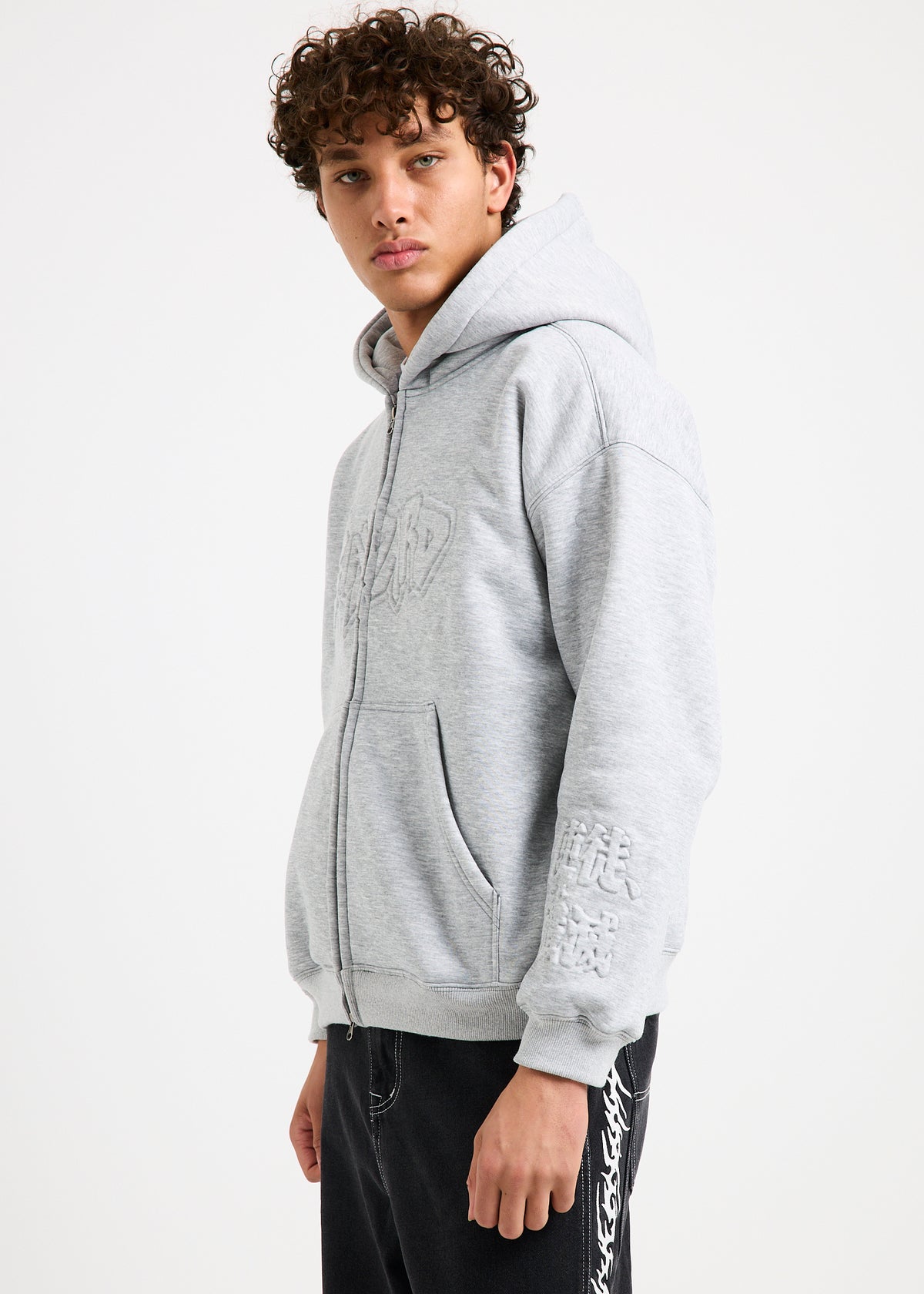 Suspend Zip Hoodie GREY MARL