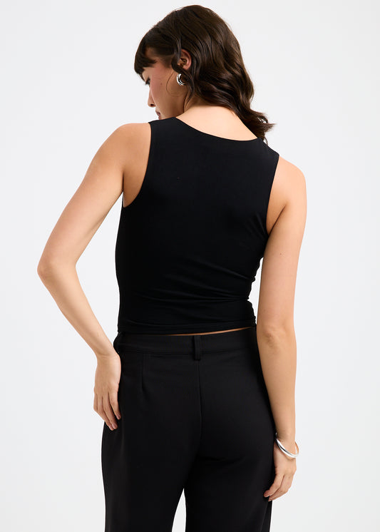 Anna Cut Out Top BLACK