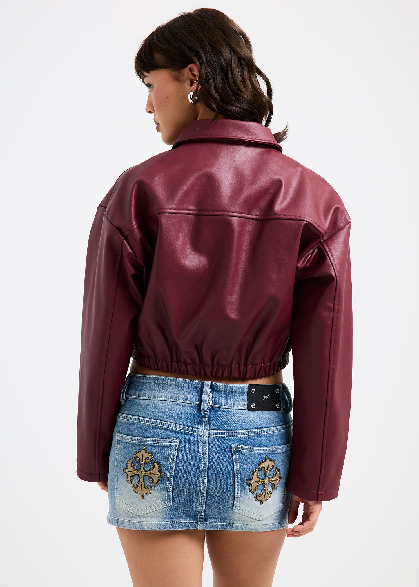 Katana Crop Biker Jacket