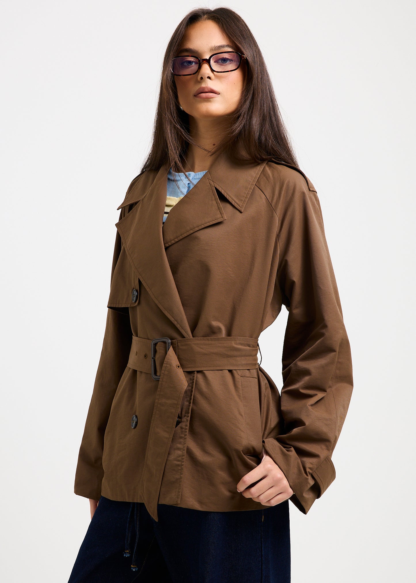 Tessa Cinched Trench Coat