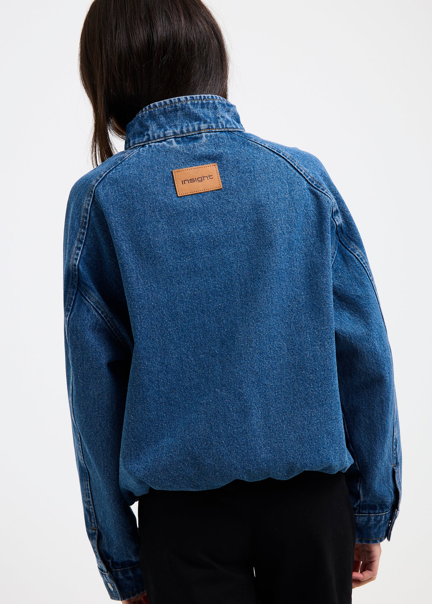 Talia Denim Funnel Jacket
