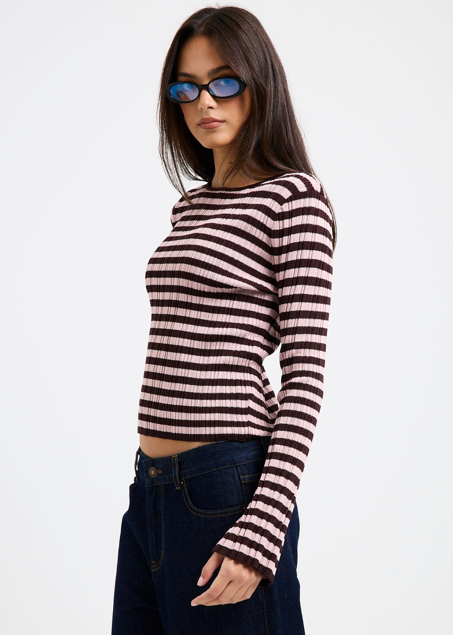 Holland Boat Neck Long Sleeve Knit Top