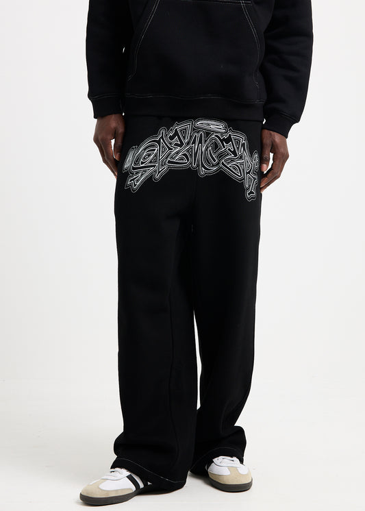 Dome Baggy Track Pants BLACK