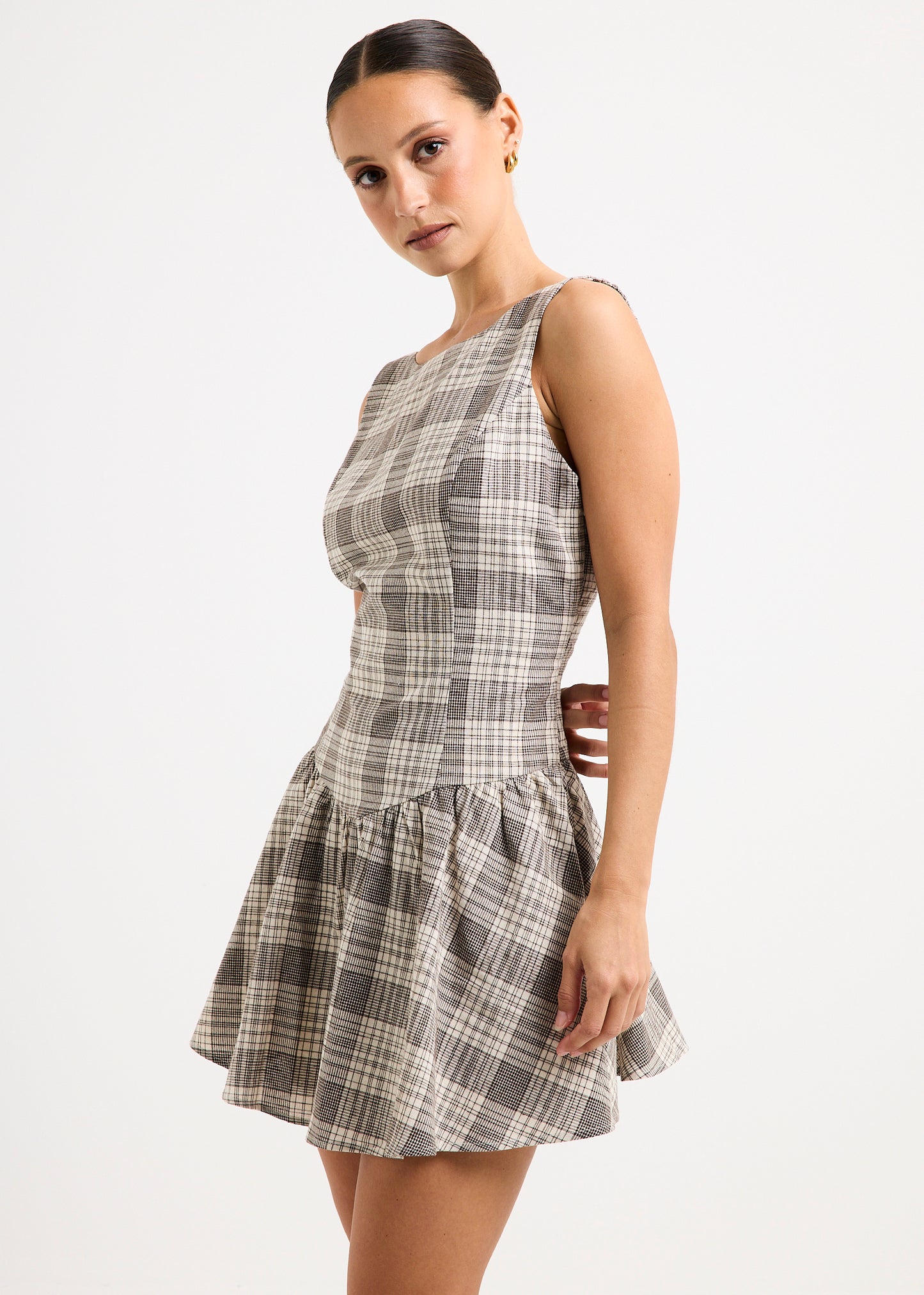 Guava Shirred Mini Dress