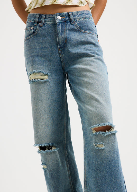 Dina Straight Decon Denim Jeans VENICE BLUE