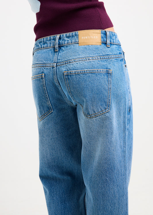 Holly Mom Denim Jeans BLUE