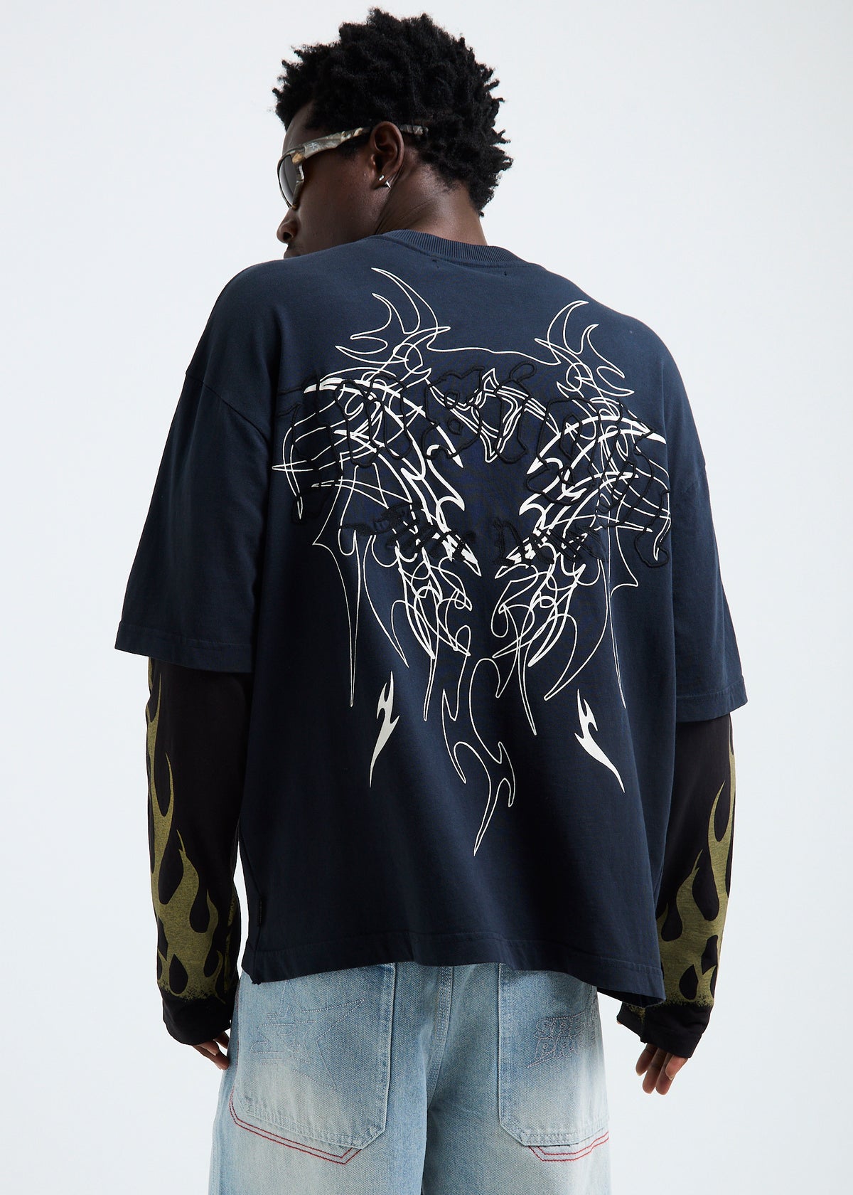 Damour Long Sleeve Tee BLACK