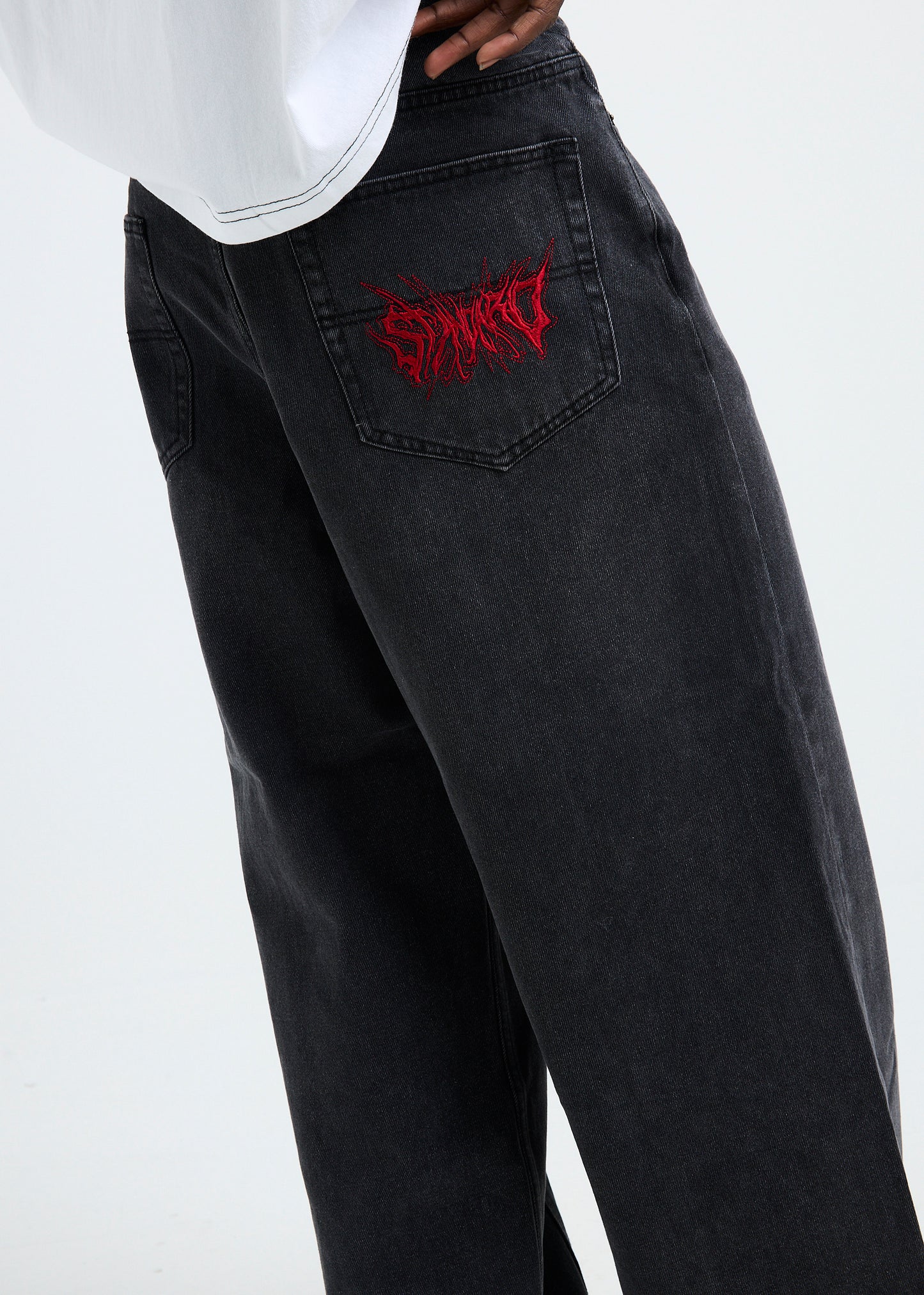 Cyber Script Denim Jeans