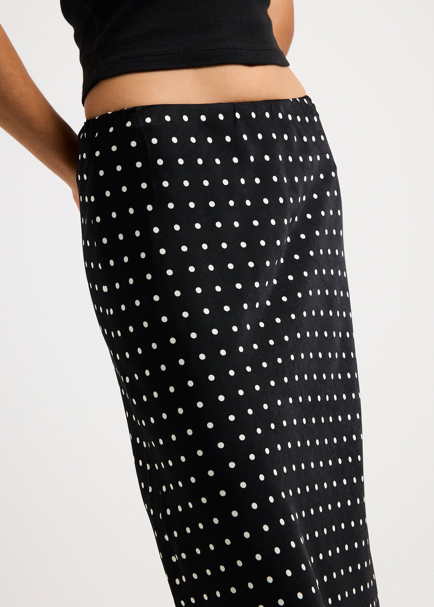 Macko Polka Lace Maxi Skirt