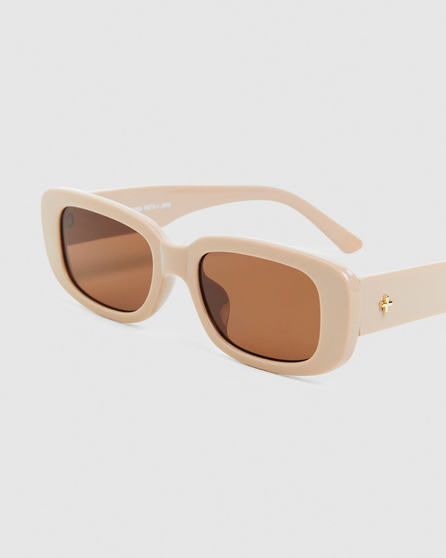 Rue Sunglasses Nude/Coffee