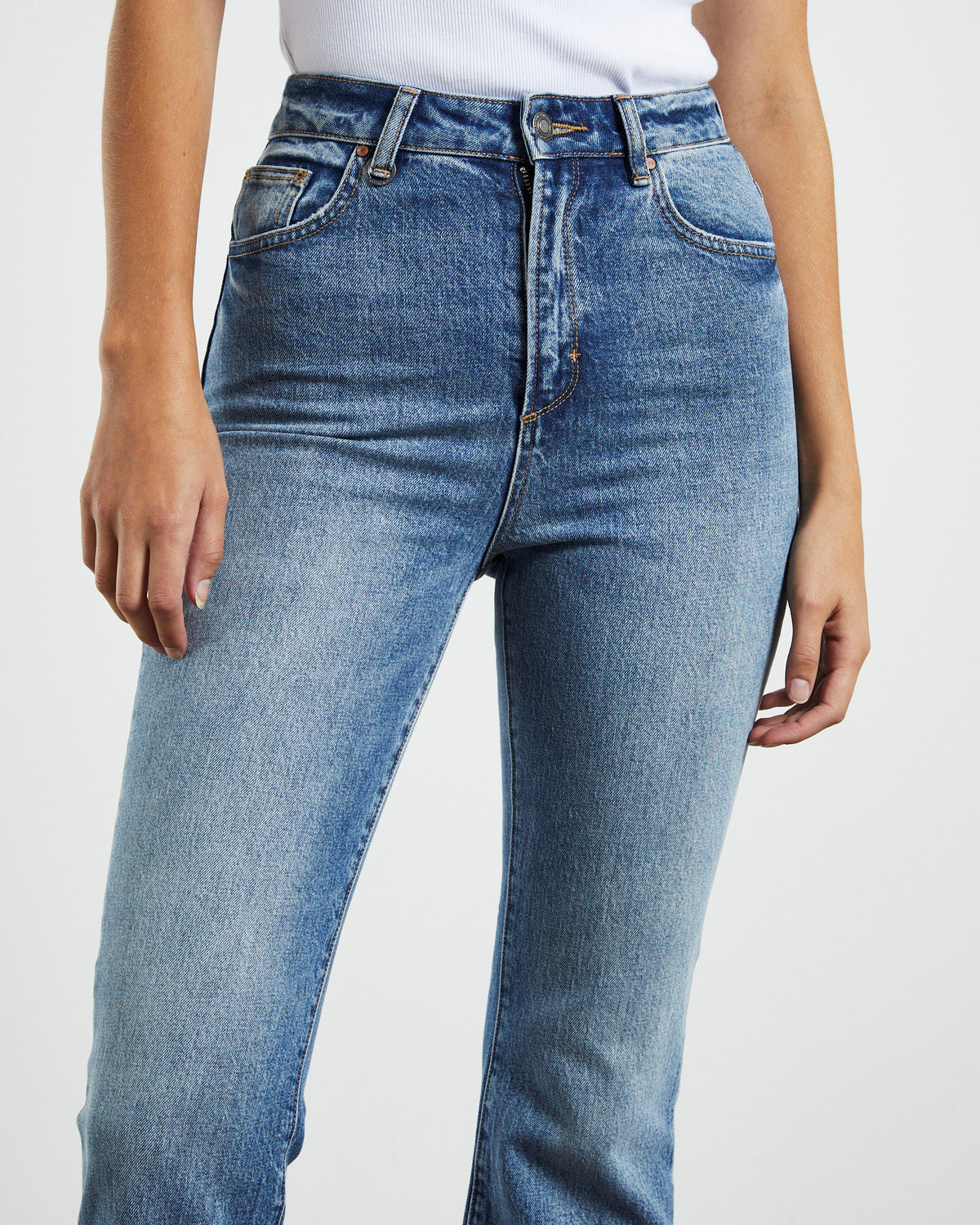 Debbie Bootcut Jeans Atmosphere Blue BLUE