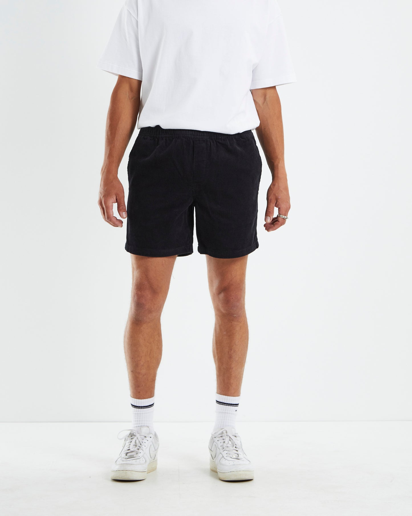 Bedford Cord Shorts Black