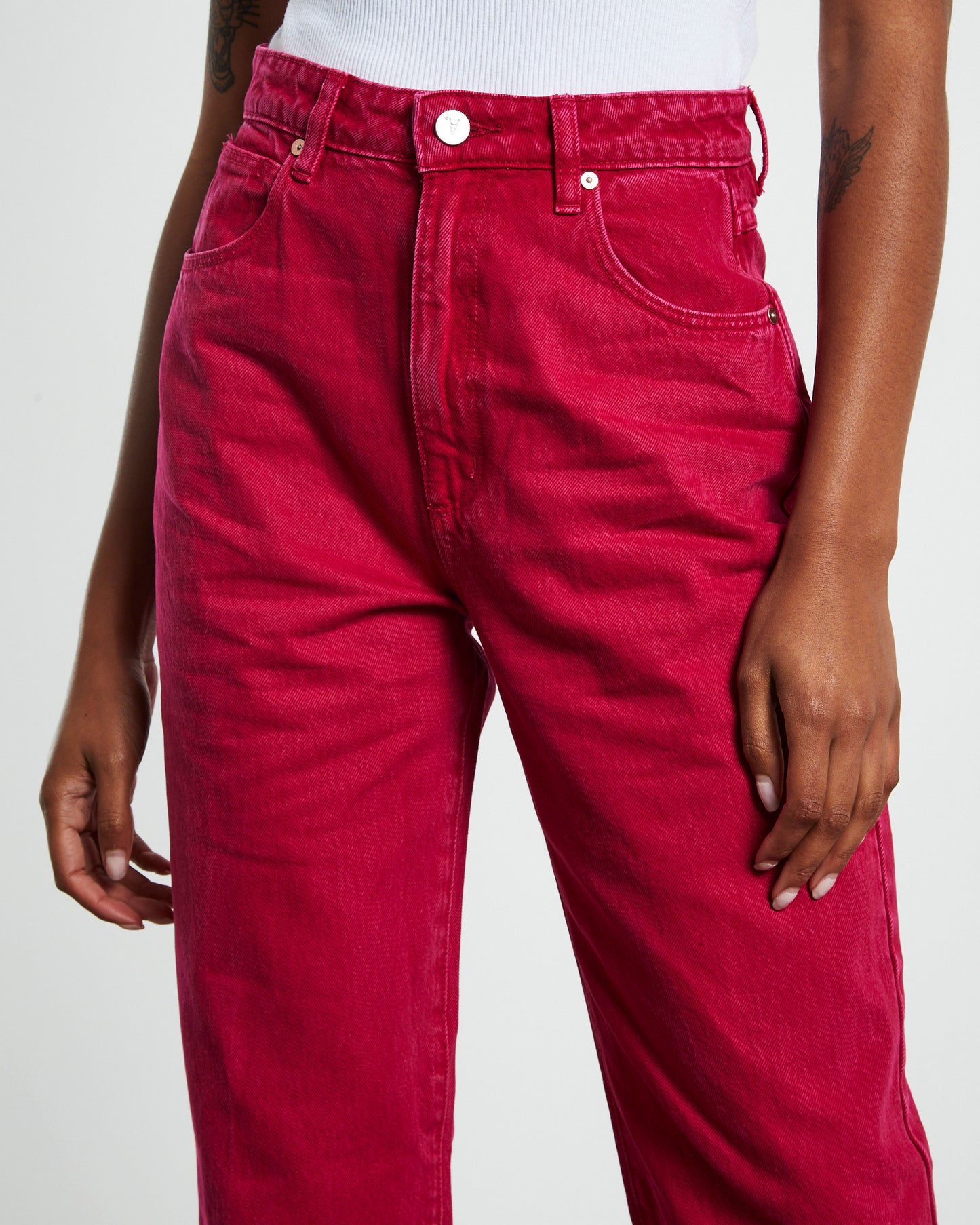A Carrie Jeans Magenta Pink
