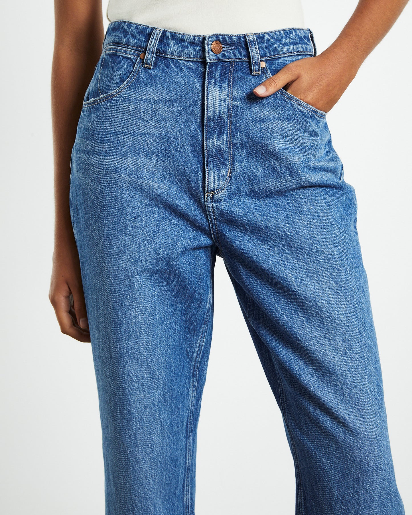 Bella Baggy Jeans Blue Flower